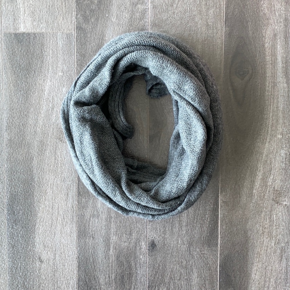 Grey infinity scarf